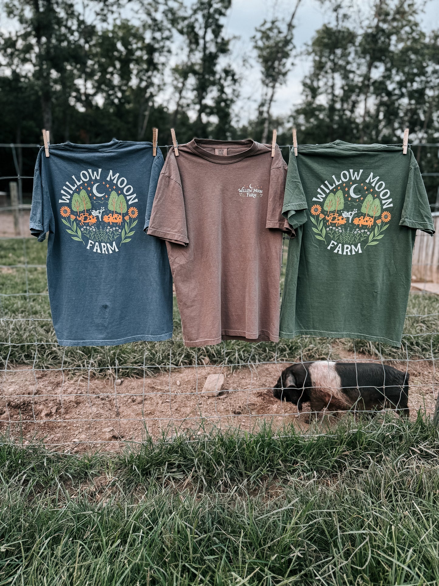 Adult Willow Moon Farm T-Shirt – Comfort Colors Cotton