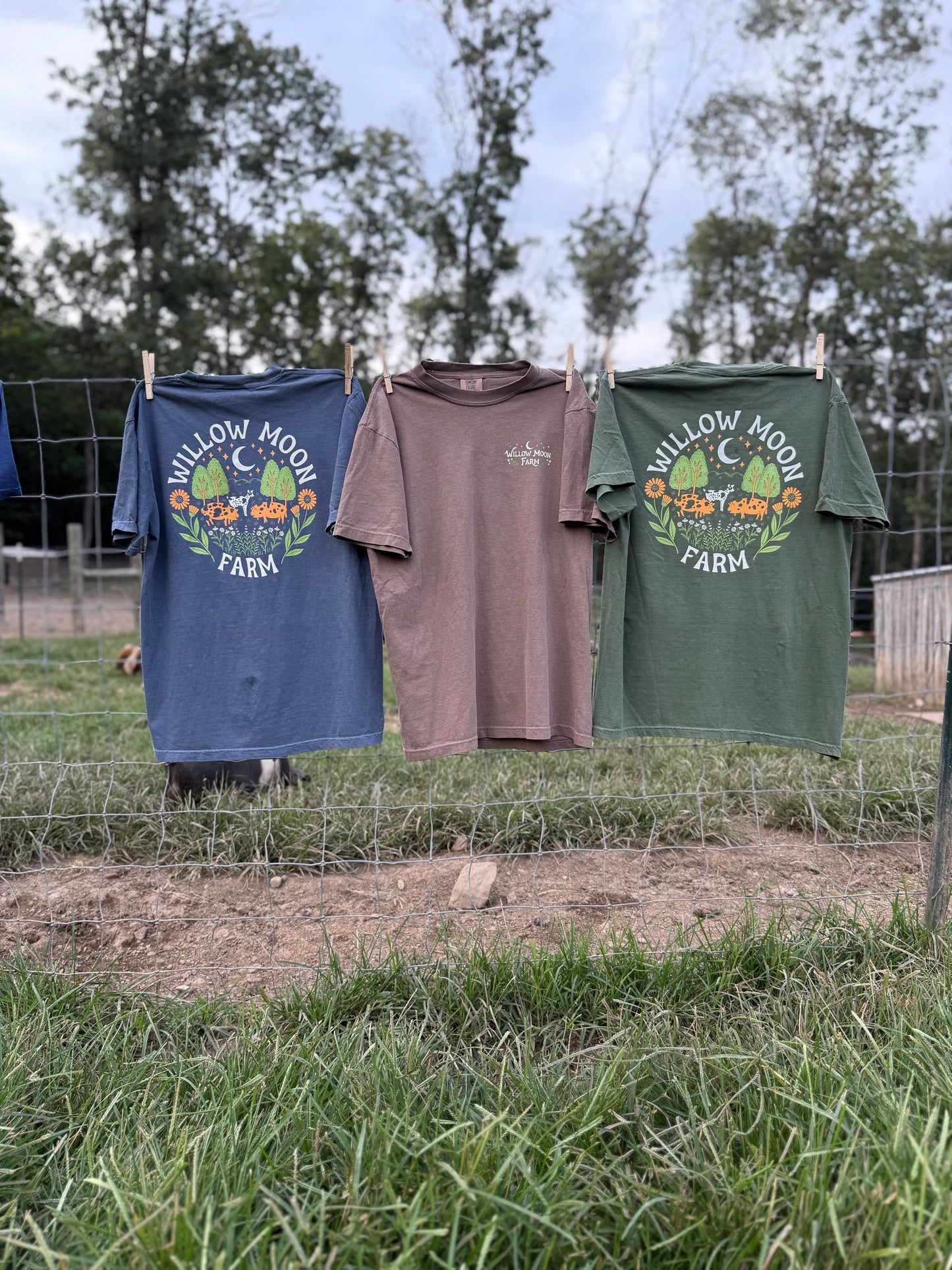 Adult Willow Moon Farm T-Shirt – Comfort Colors Cotton