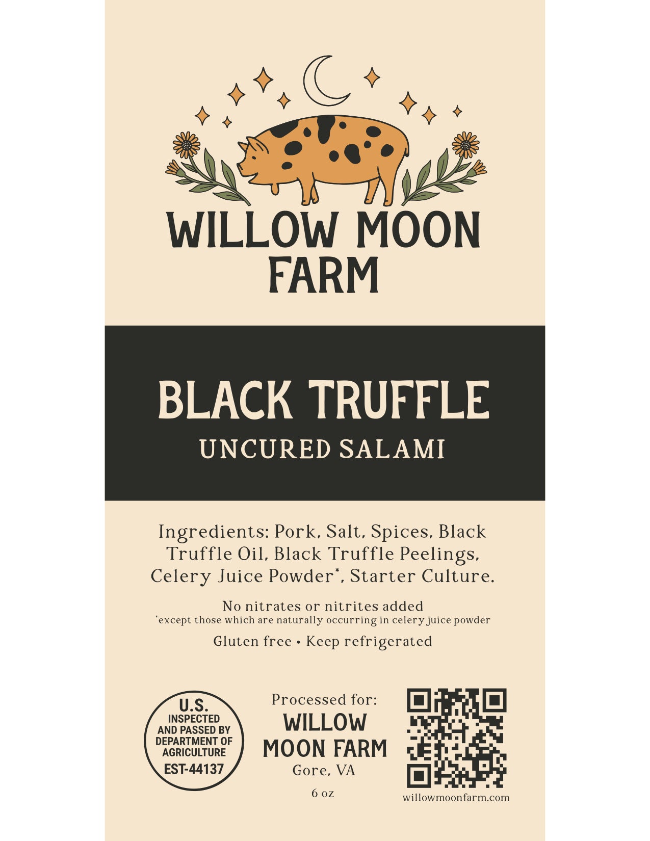 Pre-order Black Truffle Salami