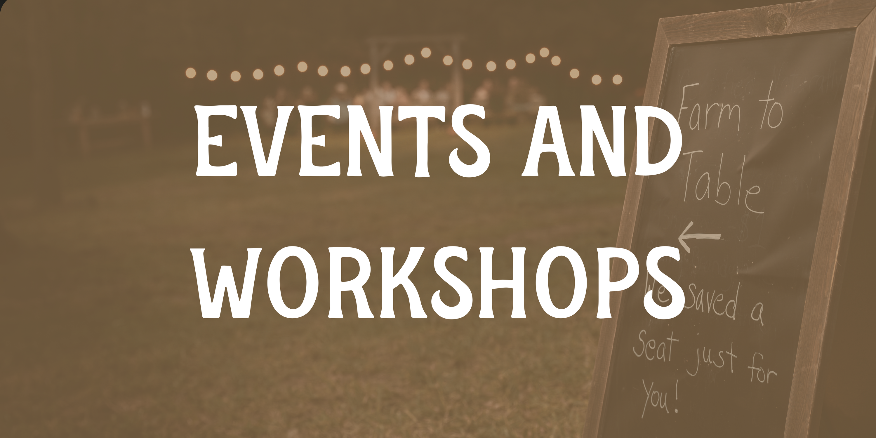 Events and workshops