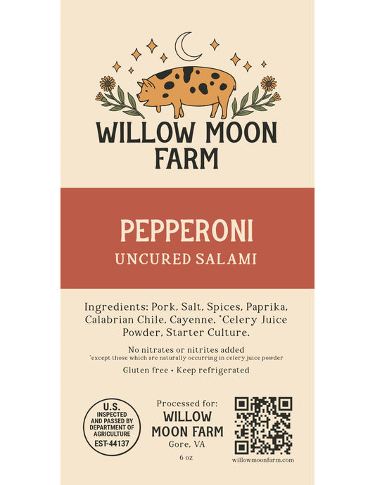 PRE-ORDER Uncured Pepperoni Salami